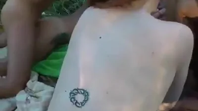 Orgy in the forest with Russian sluts — screenshot 