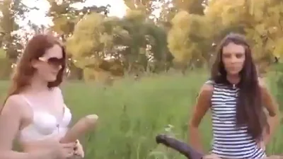Orgy in the forest with Russian sluts — screenshot 