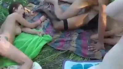 Orgy in the forest with Russian sluts — screenshot 
