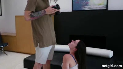 Anal sex with a brunette at a casting — screenshot 