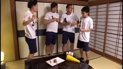 Orgies with a busty Japanese woman — screenshot 