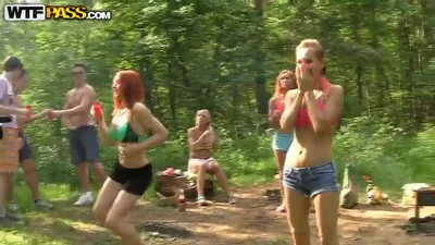 Russian youth orgy on a barbecue — screenshot 