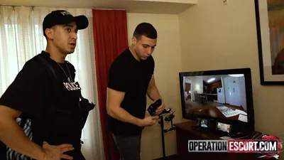 Policeman roughly fucks a young elite prostitute — screenshot 