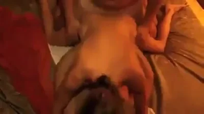 Amateur video of MFM sex with a slender girl — screenshot 