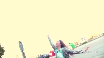 Russian beauty gets fucked in the ass after an interview — screenshot 
